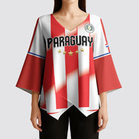 Custom Paraguay 2026 World Football Kimono Sleeve Blouse La Albirroja Go Champion