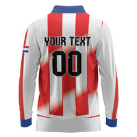 Custom Paraguay 2026 World Football Long Sleeve Polo Shirt La Albirroja Go Champion
