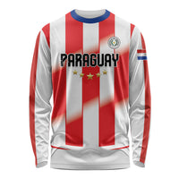 Custom Paraguay 2026 World Football Long Sleeve Shirt La Albirroja Go Champion