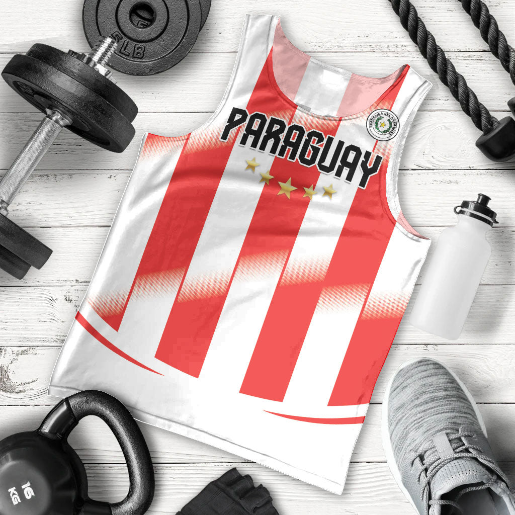 Custom Paraguay 2026 World Football Men Tank Top La Albirroja Go Champion