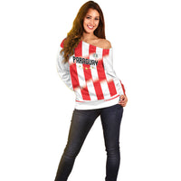 Custom Paraguay 2026 World Football Off Shoulder Sweater La Albirroja Go Champion