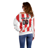 Custom Paraguay 2026 World Football Off Shoulder Sweater La Albirroja Go Champion
