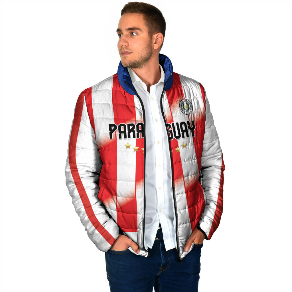 Custom Paraguay 2026 World Football Padded Jacket La Albirroja Go Champion