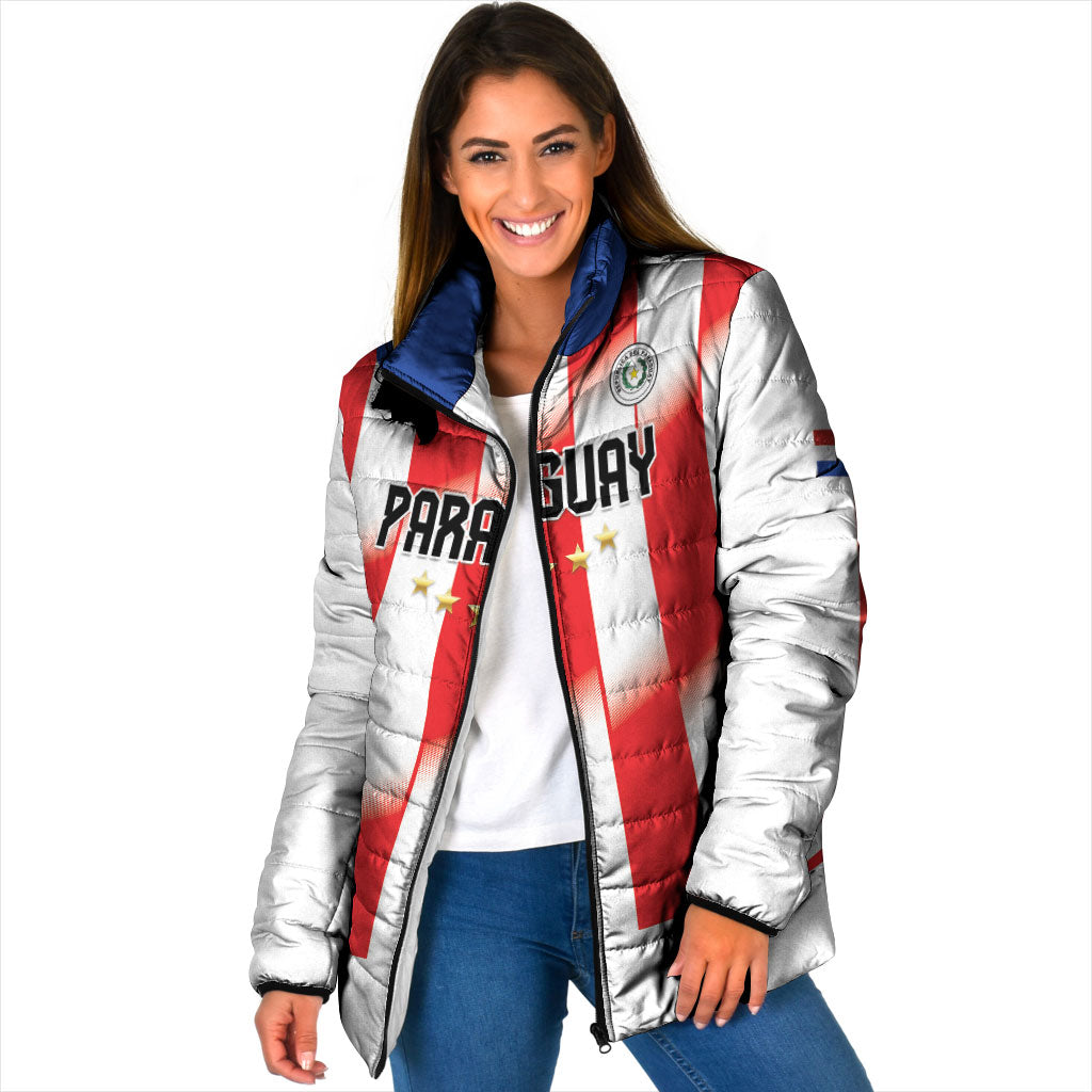 Custom Paraguay 2026 World Football Padded Jacket La Albirroja Go Champion