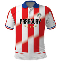 Custom Paraguay 2026 World Football Polo Shirt La Albirroja Go Champion