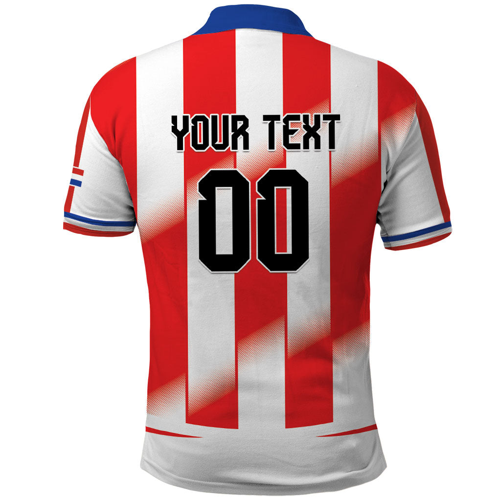 Custom Paraguay 2026 World Football Polo Shirt La Albirroja Go Champion