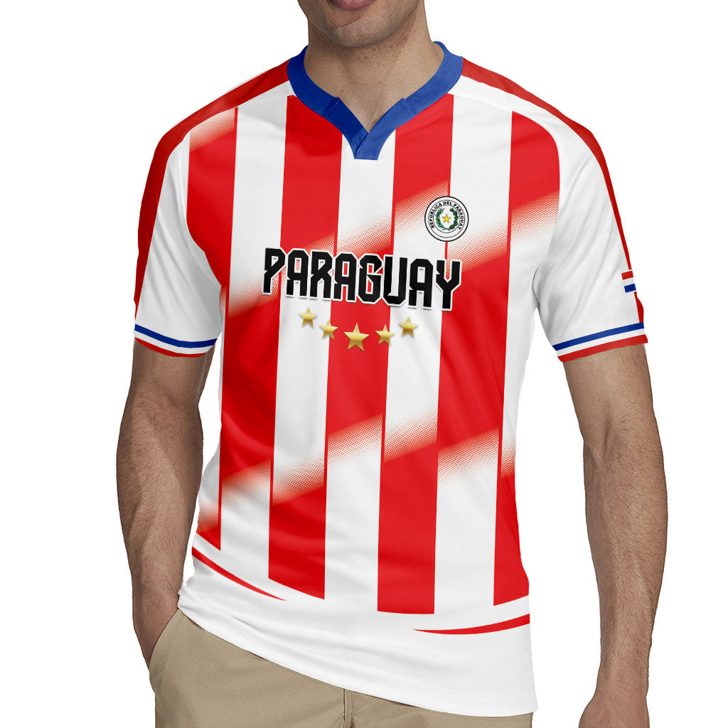 Custom Paraguay 2026 World Football Rugby Jersey La Albirroja Go Champion
