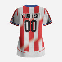 Custom Paraguay 2026 World Football Scrub Top La Albirroja Go Champion