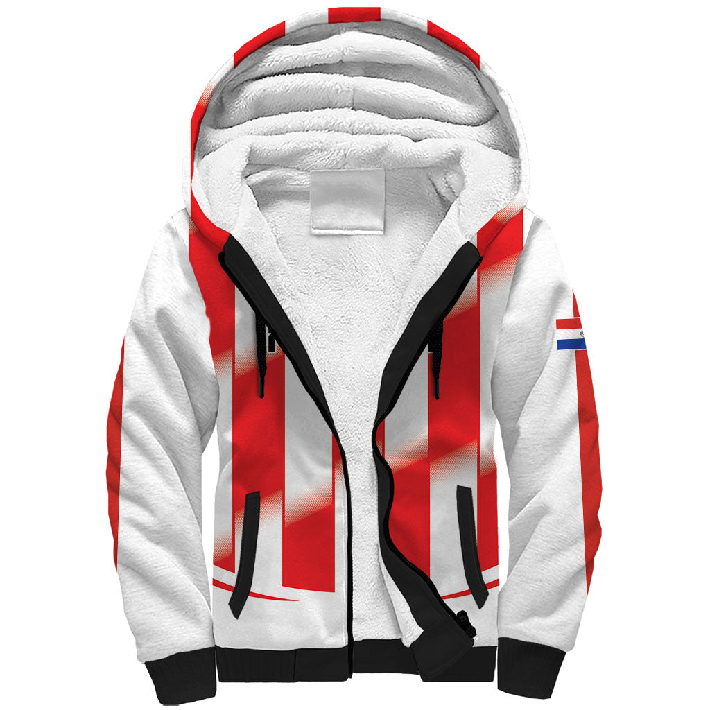 Custom Paraguay 2026 World Football Sherpa Hoodie La Albirroja Go Champion
