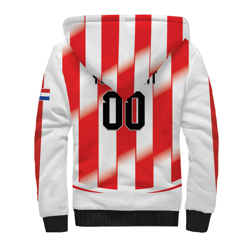 Custom Paraguay 2026 World Football Sherpa Hoodie La Albirroja Go Champion