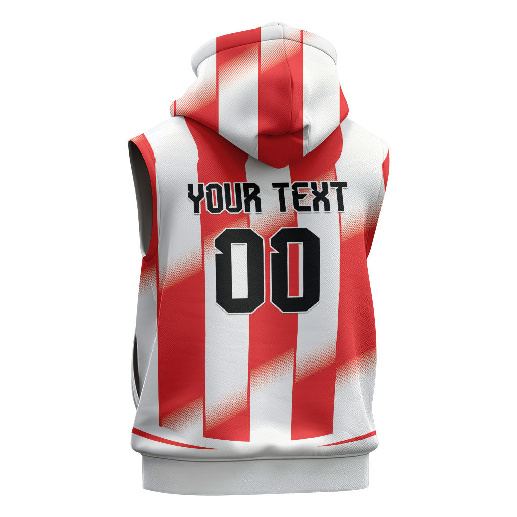Custom Paraguay 2026 World Football Sleeveless Zip Hoodie La Albirroja Go Champion