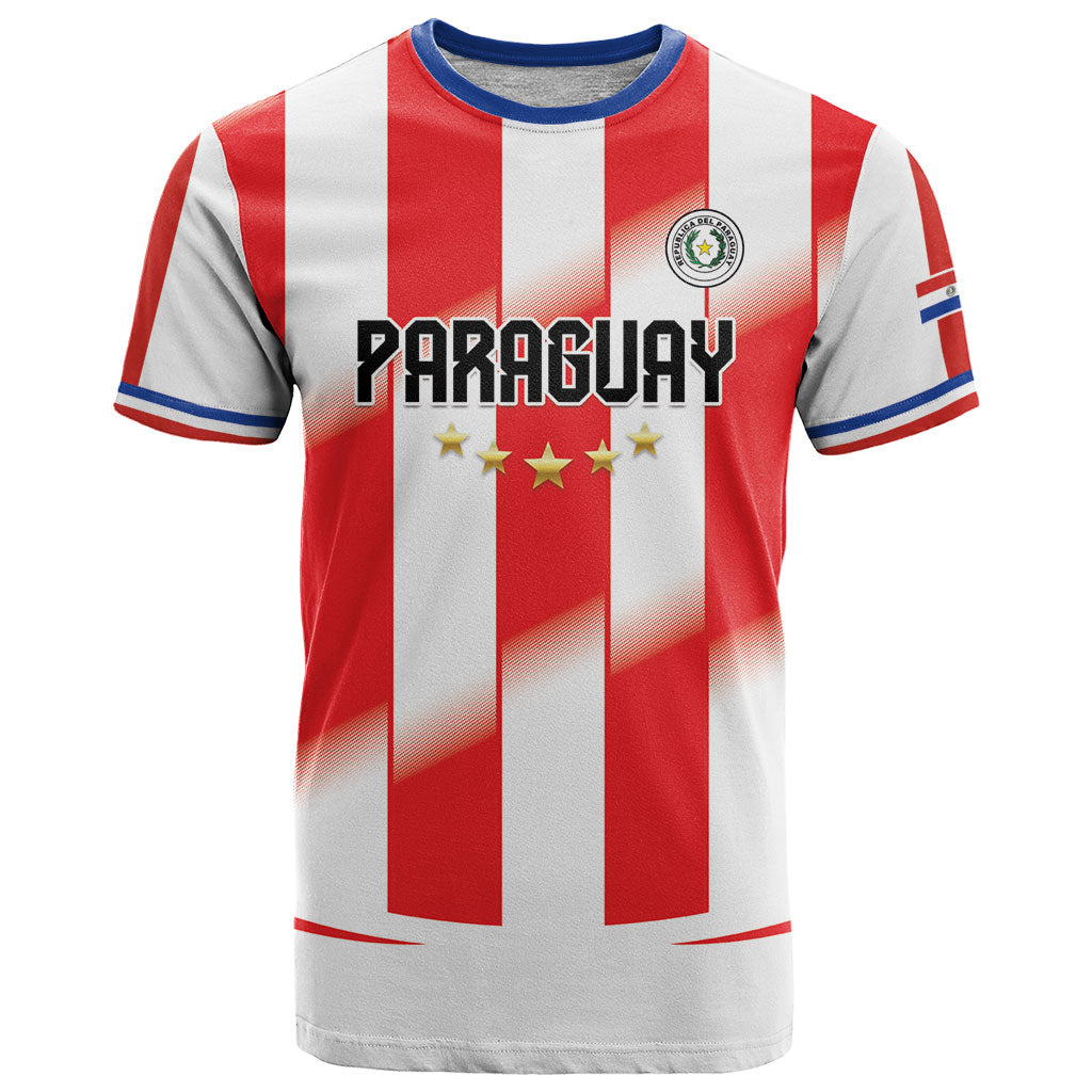 Custom Paraguay 2026 World Football T Shirt La Albirroja Go Champion