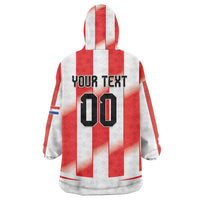 Custom Paraguay 2026 World Football Wearable Blanket Hoodie La Albirroja Go Champion