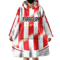 Custom Paraguay 2026 World Football Wearable Blanket Hoodie La Albirroja Go Champion