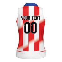 Custom Paraguay 2026 World Football Women Sleeveless Polo Shirt La Albirroja Go Champion