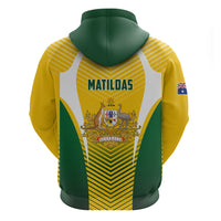 Australia Soccer Hoodie Matildas Sporty Yellow Version - Wonder Print Shop