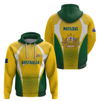 Australia Soccer Hoodie Matildas Sporty Yellow Version - Wonder Print Shop