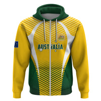 Australia Soccer Hoodie Matildas Sporty Yellow Version - Wonder Print Shop