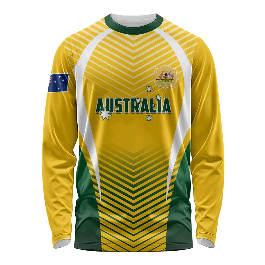 Australia Soccer Long Sleeve Shirt Matildas Sporty Yellow Version LT01