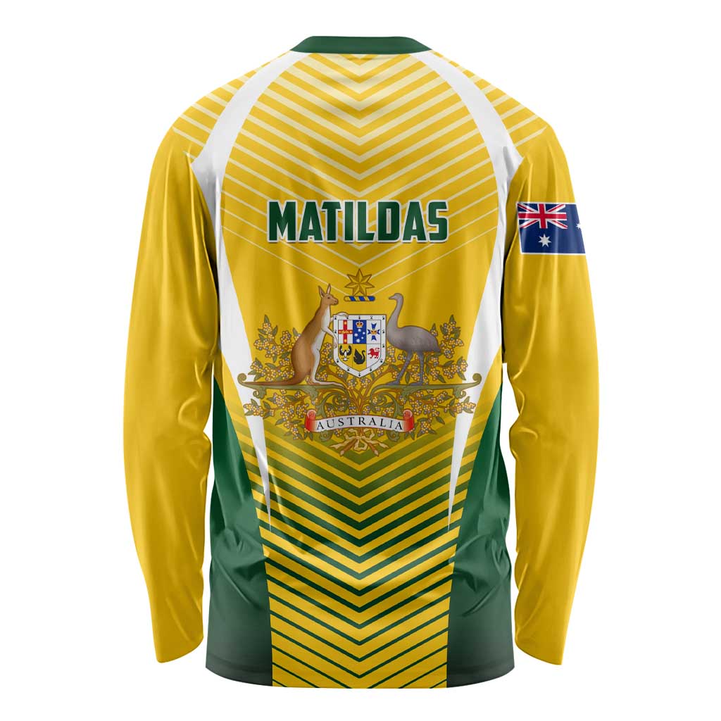 Australia Soccer Long Sleeve Shirt Matildas Sporty Yellow Version LT01