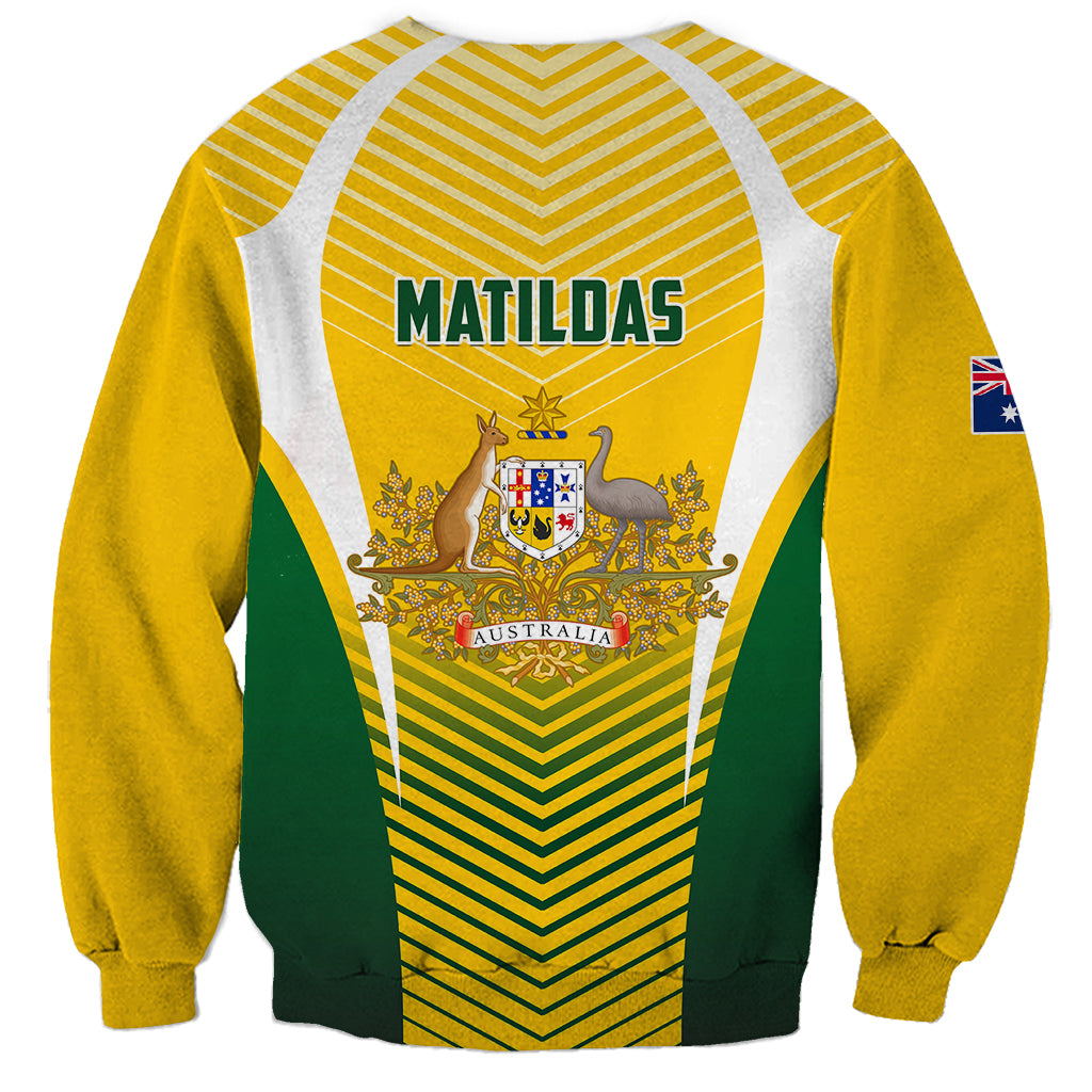 Australia Soccer Sweatshirt Matildas Sporty Yellow Version - Wonder Print Shop