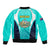 Australia Soccer Bomber Jacket Matildas Sporty Turquoise Version - Wonder Print Shop