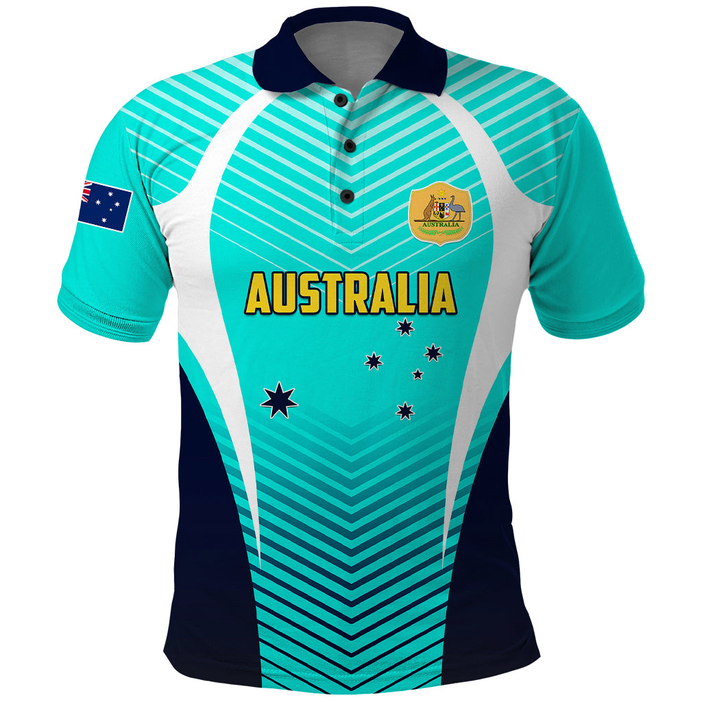 personalised-australia-soccer-polo-shirt-matildas-sporty-turquoise-version