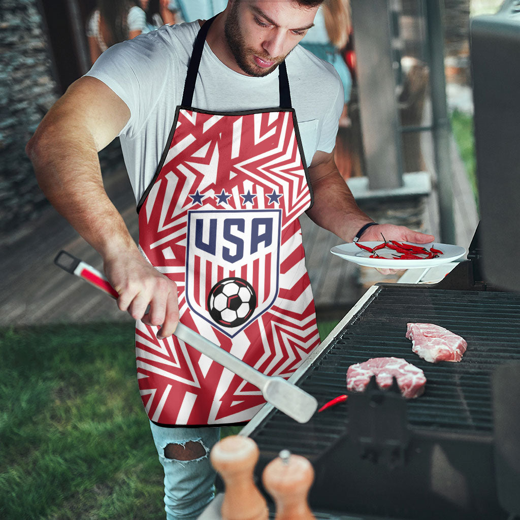 Soccer 2026 USA Apron Red Star Stylized