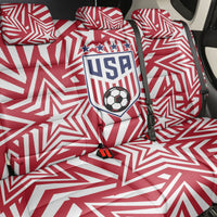 Soccer 2026 USA Back Car Seat Cover Red Star Stylized