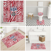 Soccer 2026 USA Bathroom Set Red Star Stylized