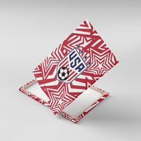 Soccer 2026 USA Canvas Wall Art Red Star Stylized