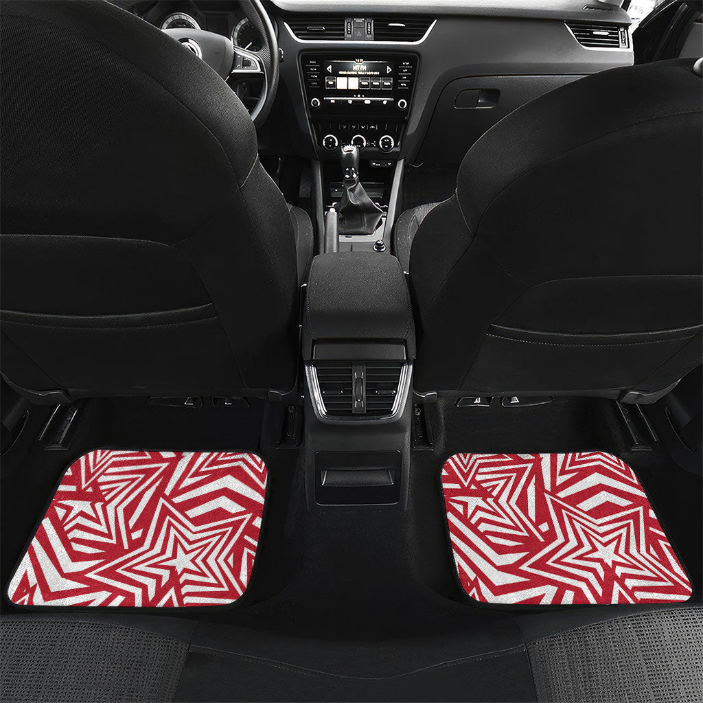 Custom Soccer 2026 USA Car Mats Red Star Stylized