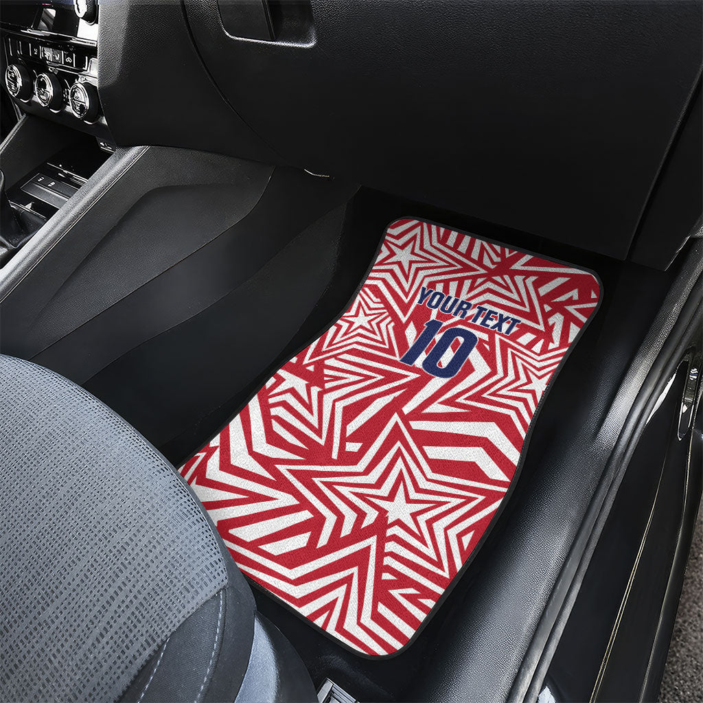 Custom Soccer 2026 USA Car Mats Red Star Stylized