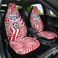 Soccer 2026 USA Car Seat Cover Red Star Stylized