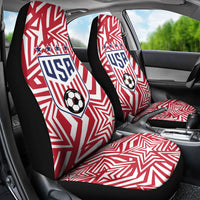 Soccer 2026 USA Car Seat Cover Red Star Stylized