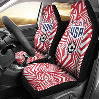 Soccer 2026 USA Car Seat Cover Red Star Stylized