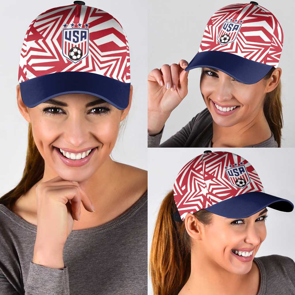 Soccer 2026 USA Classic Cap Red Star Stylized