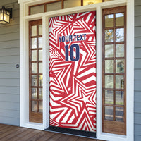 Custom Soccer 2026 USA Door Cover Red Star Stylized