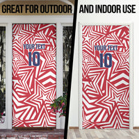 Custom Soccer 2026 USA Door Cover Red Star Stylized