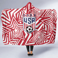 Soccer 2026 USA Hooded Blanket Red Star Stylized