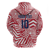 Custom Soccer 2026 USA Hoodie Red Star Stylized