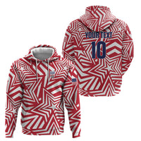 Custom Soccer 2026 USA Hoodie Red Star Stylized