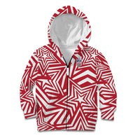 Custom Soccer 2026 USA Kid Hoodie Red Star Stylized