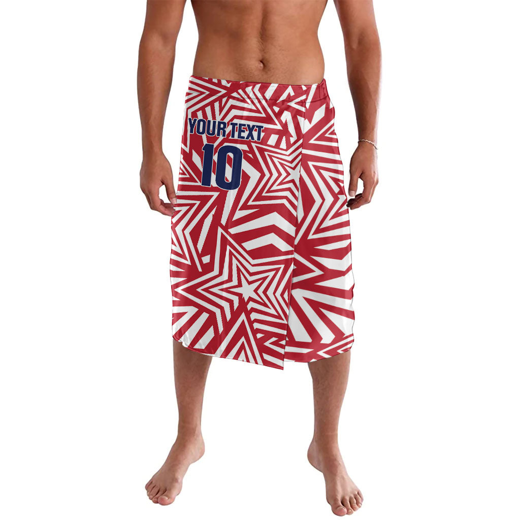Custom Soccer 2026 USA Lavalava Red Star Stylized