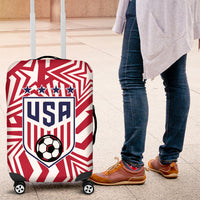 Soccer 2026 USA Luggage Cover Red Star Stylized