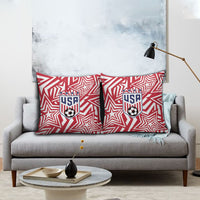 Soccer 2026 USA Pillow Cover Red Star Stylized