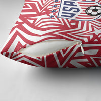 Soccer 2026 USA Pillow Cover Red Star Stylized