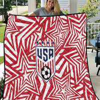 Soccer 2026 USA Quilt Red Star Stylized