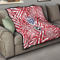 Soccer 2026 USA Quilt Red Star Stylized
