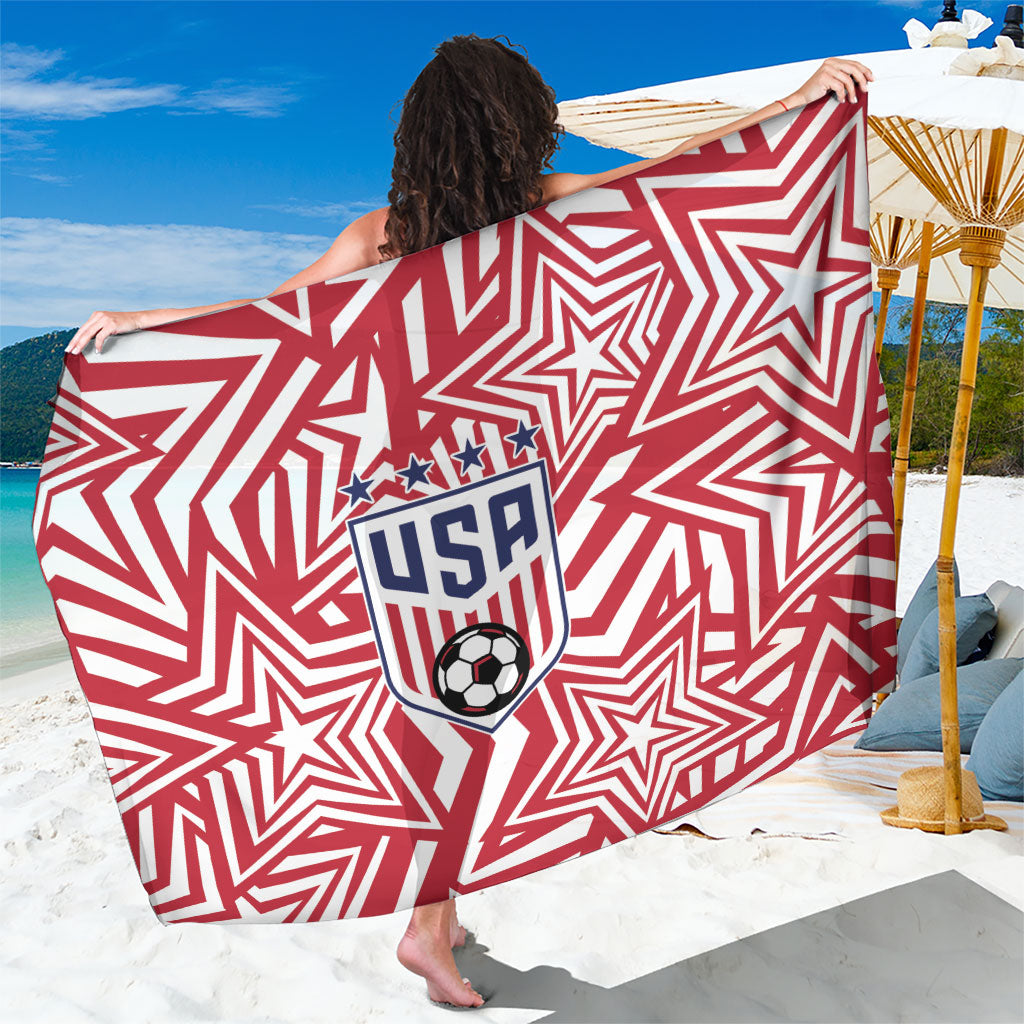 Soccer 2026 USA Sarong Red Star Stylized